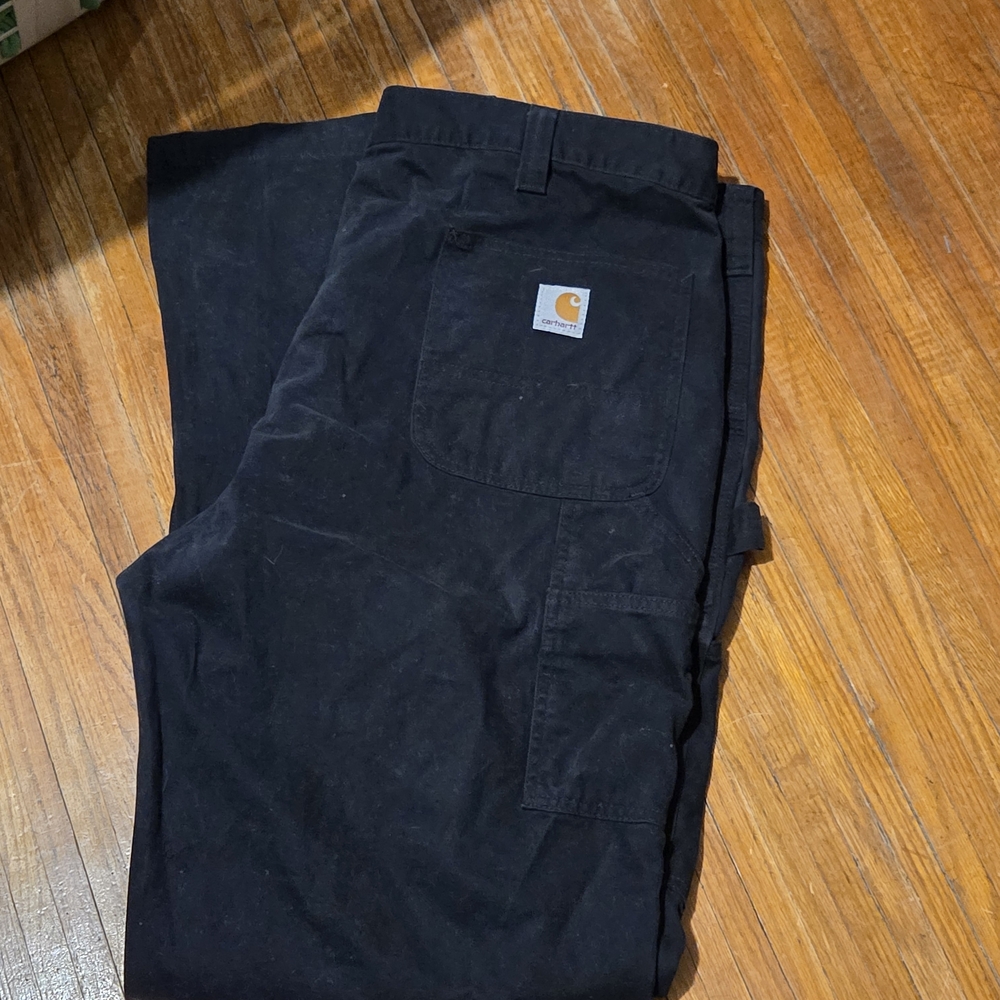 Carhartt Men's Black Work Pants - Picture 3 of 3